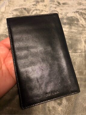 Black Prada Soft Leather Wallet